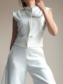 Top/Chaleco Oasis Marfil