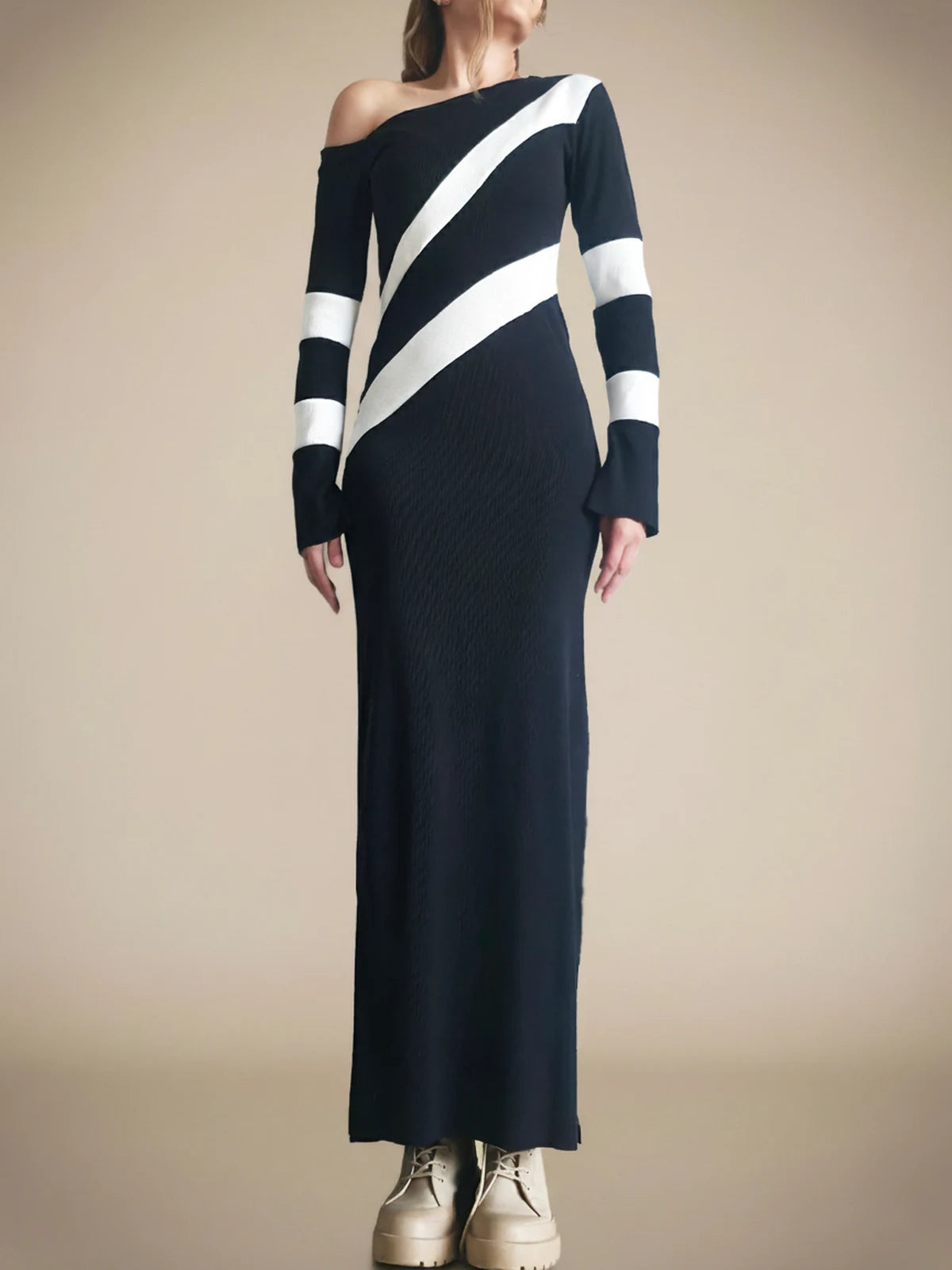 Vestido Maxi Asimétrico Atenea