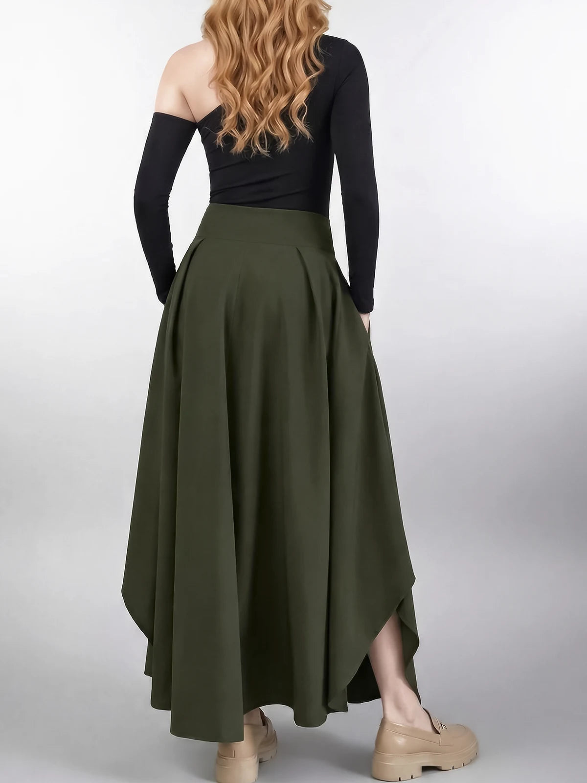 Falda Maxi Gia Verde Imagen secundaria del producto