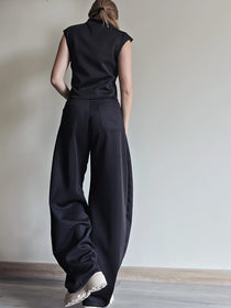 Top/Chaleco Negro Oasis