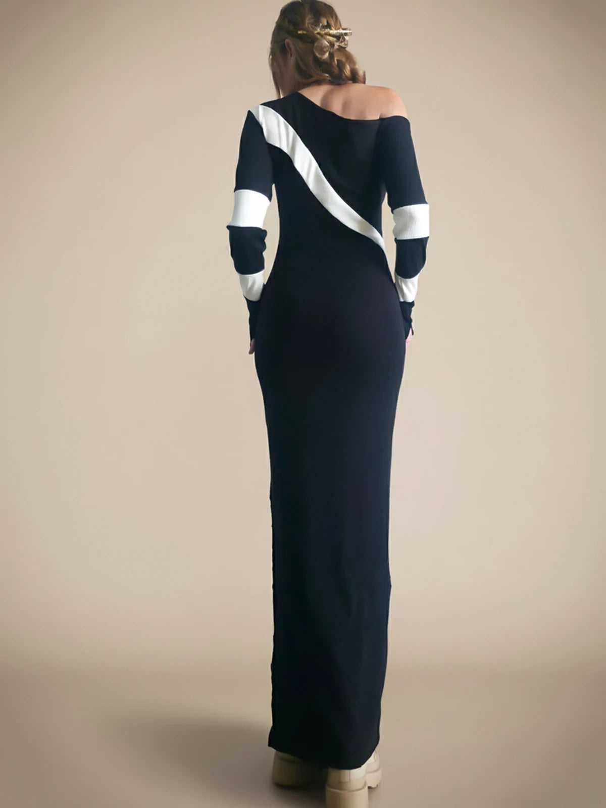 Vestido Maxi Asimétrico Atenea