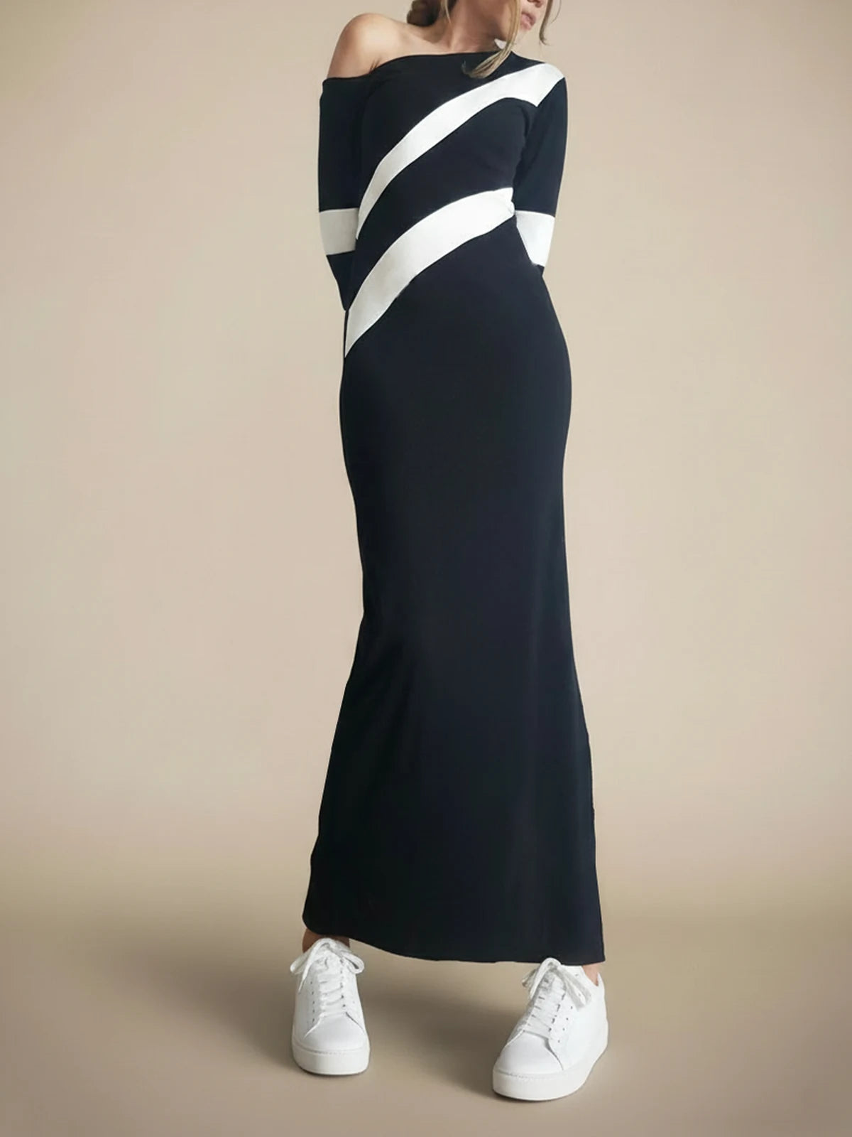 Vestido Maxi Asimétrico Atenea