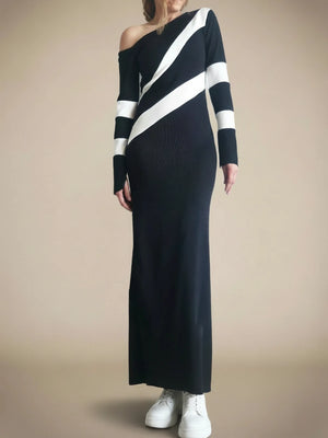 Vestido Maxi Asimétrico Atenea