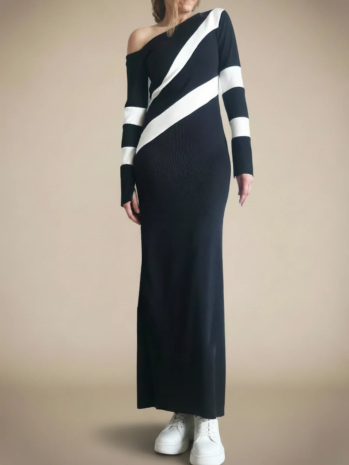 Vestido Maxi Asimétrico Atenea