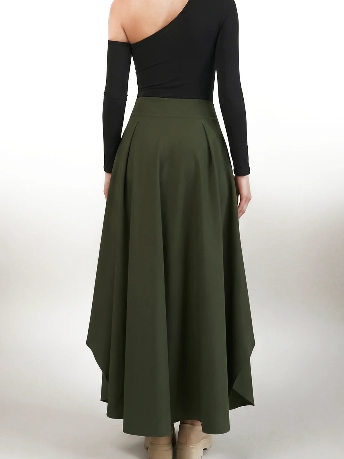 Falda Maxi Gia Verde