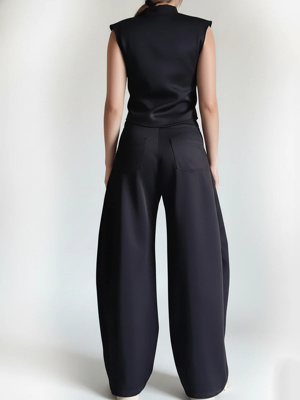 Top/Chaleco Negro Oasis