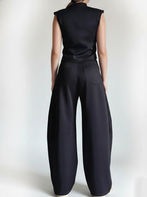 Top/Chaleco Negro Oasis