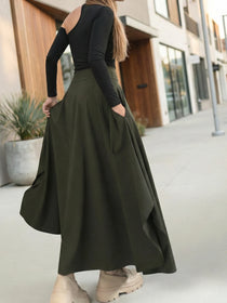 Falda Maxi Gia Verde