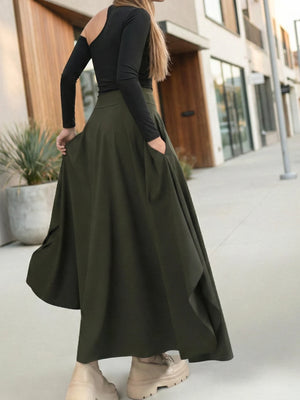 Falda Maxi Gia Verde