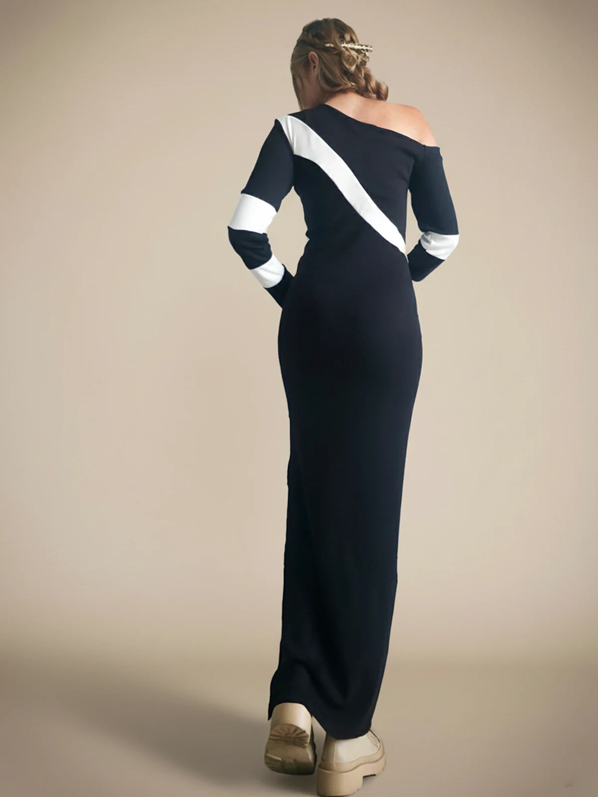 Vestido Maxi Asimétrico Atenea