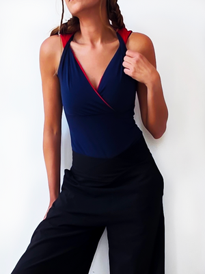 BODYSUIT AZUL OSCURO MAJESTIC