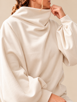 Hoodie Badalona Marfil