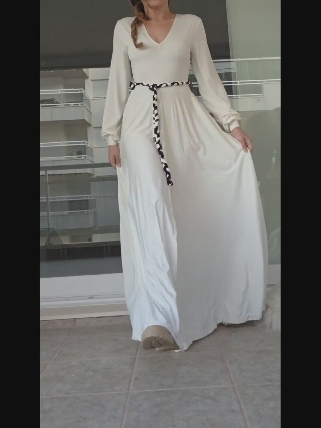 Vestido Maxi Bilbao Marfil