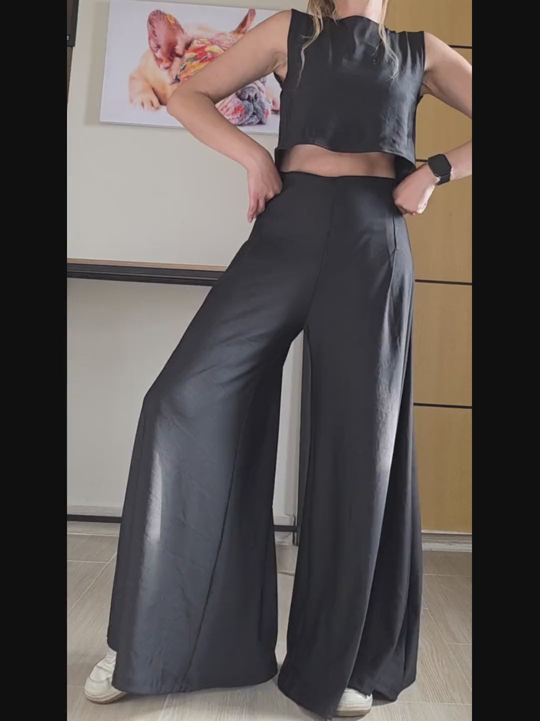 Pantalón Roma Palazzo Negro
