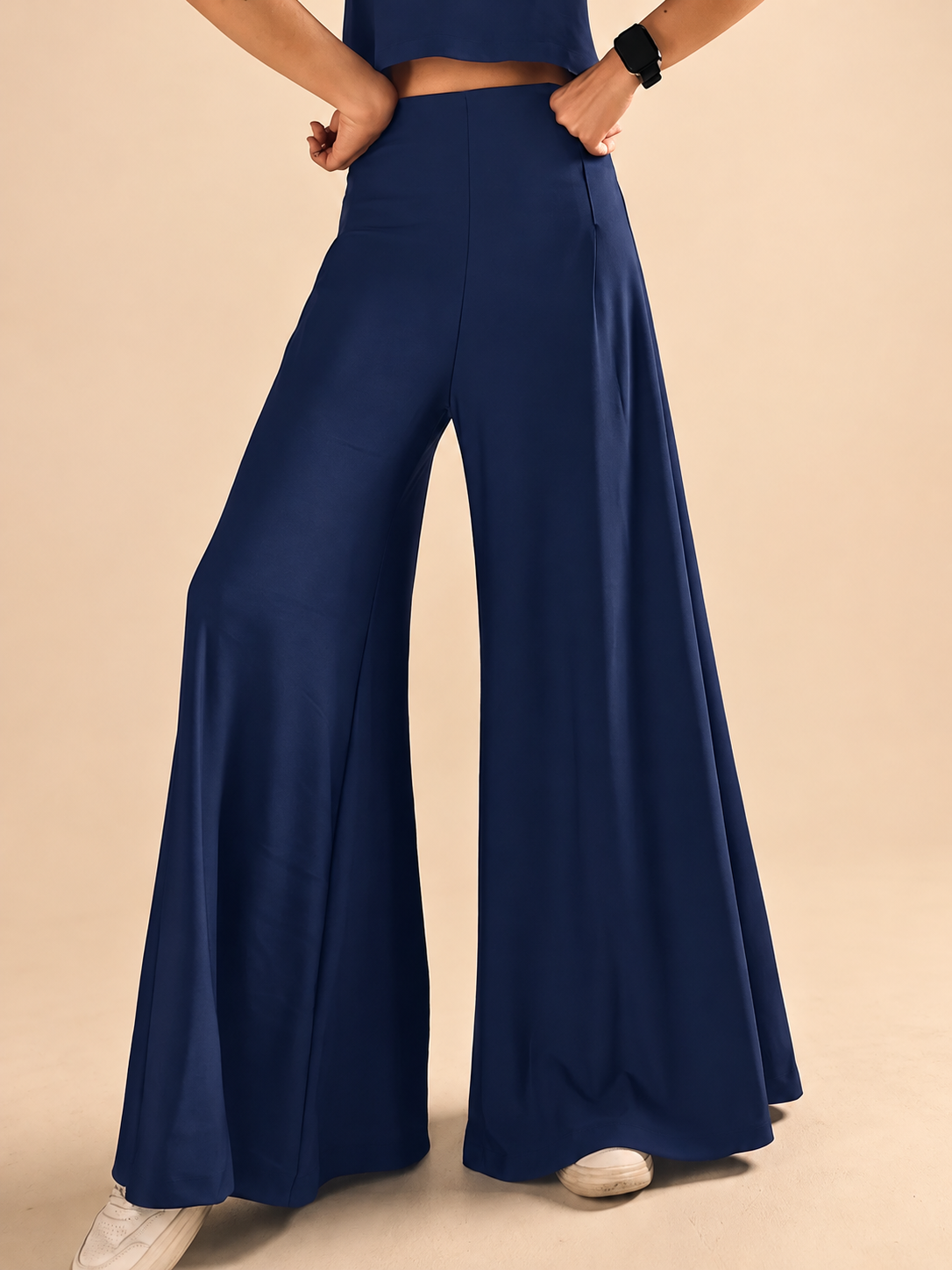 Pantalón Roma Palazzo Azul Imagen secundaria del producto