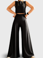 Pantalón Palazzo Roma Negro - Imagen 2