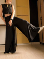 Pantalón Palazzo Roma Negro - Imagen 5