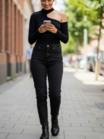 Bodysuit Asimétrico Flora - Imagen 3