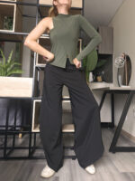 Top Gaia - Cortes Asimétricos Cuello Semi Alto - Imagen 8