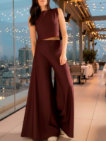 Pantalón Palazzo Roma Vino