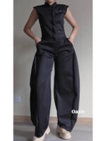 Top/Chaleco Negro Oasis - Imagen 9