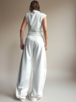 Pantalón Barrel Oasis Marfil - Imagen 6