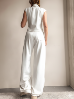 Pantalón Barrel Oasis Marfil - Imagen 4